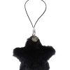 Black Fluffy Star Charm