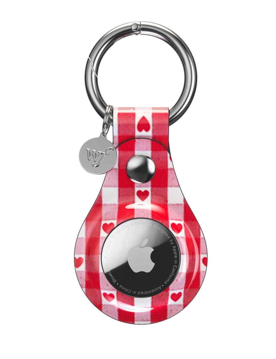Gingham Hearts Airtag Case