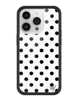 Polka Dot | White and Black iPhone Case