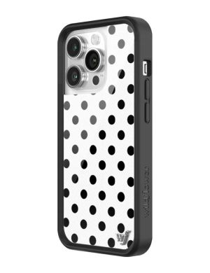 Polka Dot | White and Black iPhone Case