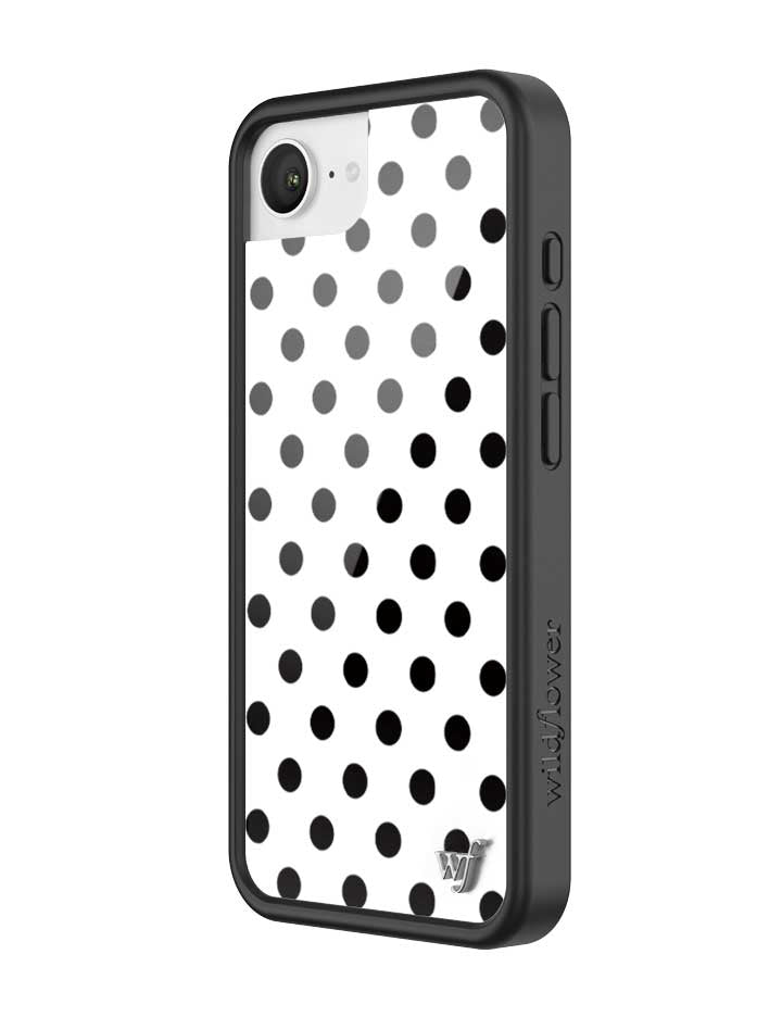BLKP2016e-Polka-Dots-White-Black-iPhone-16e-Case-02.jpg