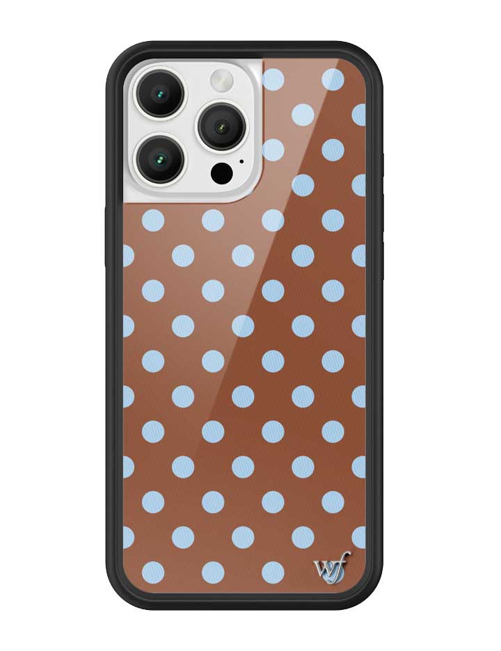 Polka Dot | Brown and Blue iPhone Case