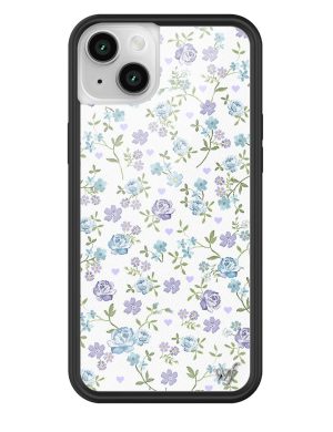 Lilac and Blue Floral iPhone Case