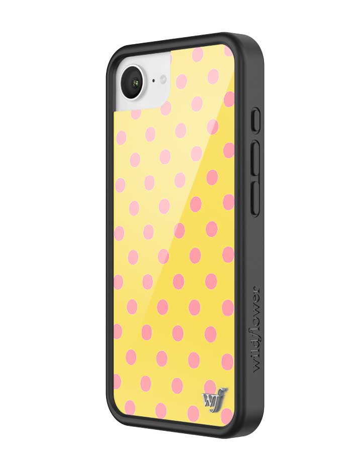 YEPO2016e-Polka-Dots-Yellow-Pink-iPhone-16e-Case-02.jpg